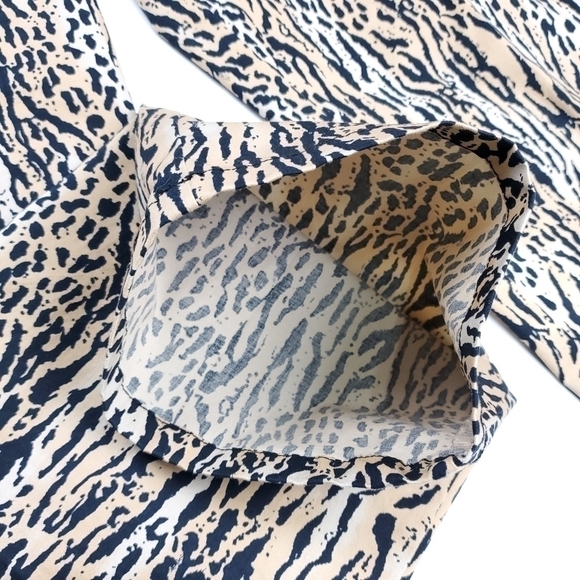 New Susan Bristol Leopard Print Cotton Spandex Pants Size 8 Petite - Picture 7 of 13